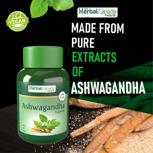 Herbal Canada Ashwagandha Capsules - Swadesiicart