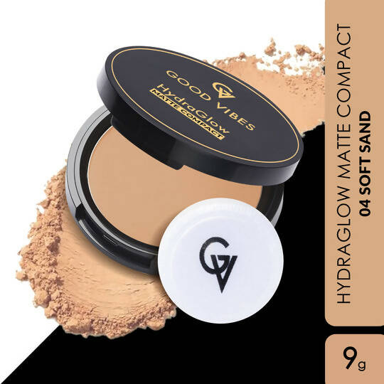 Good Vibes HydraGlow Matte Compact - Soft Sand 04 - Swadesiicart