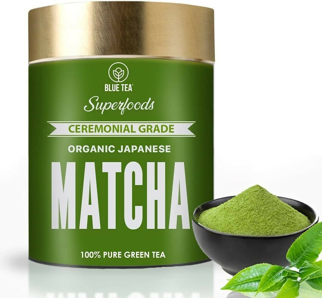 Blue Tea Authentic Japanese Matcha Green Tea Powder - Ceremonial Grade | Swadesiicart