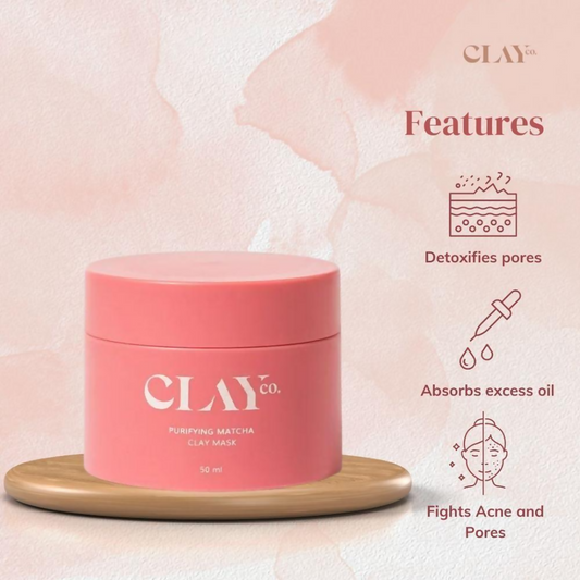 Clayco Purifying Matcha Clay Face Mask | Swadesiicart