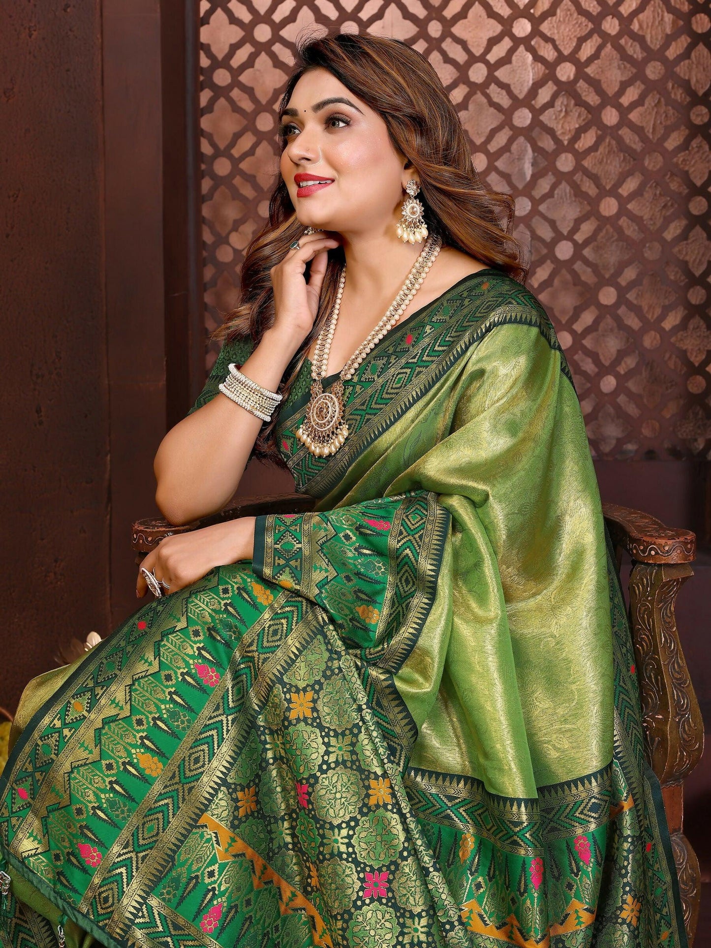 Anaita Banarasi Tissue Silk Saree