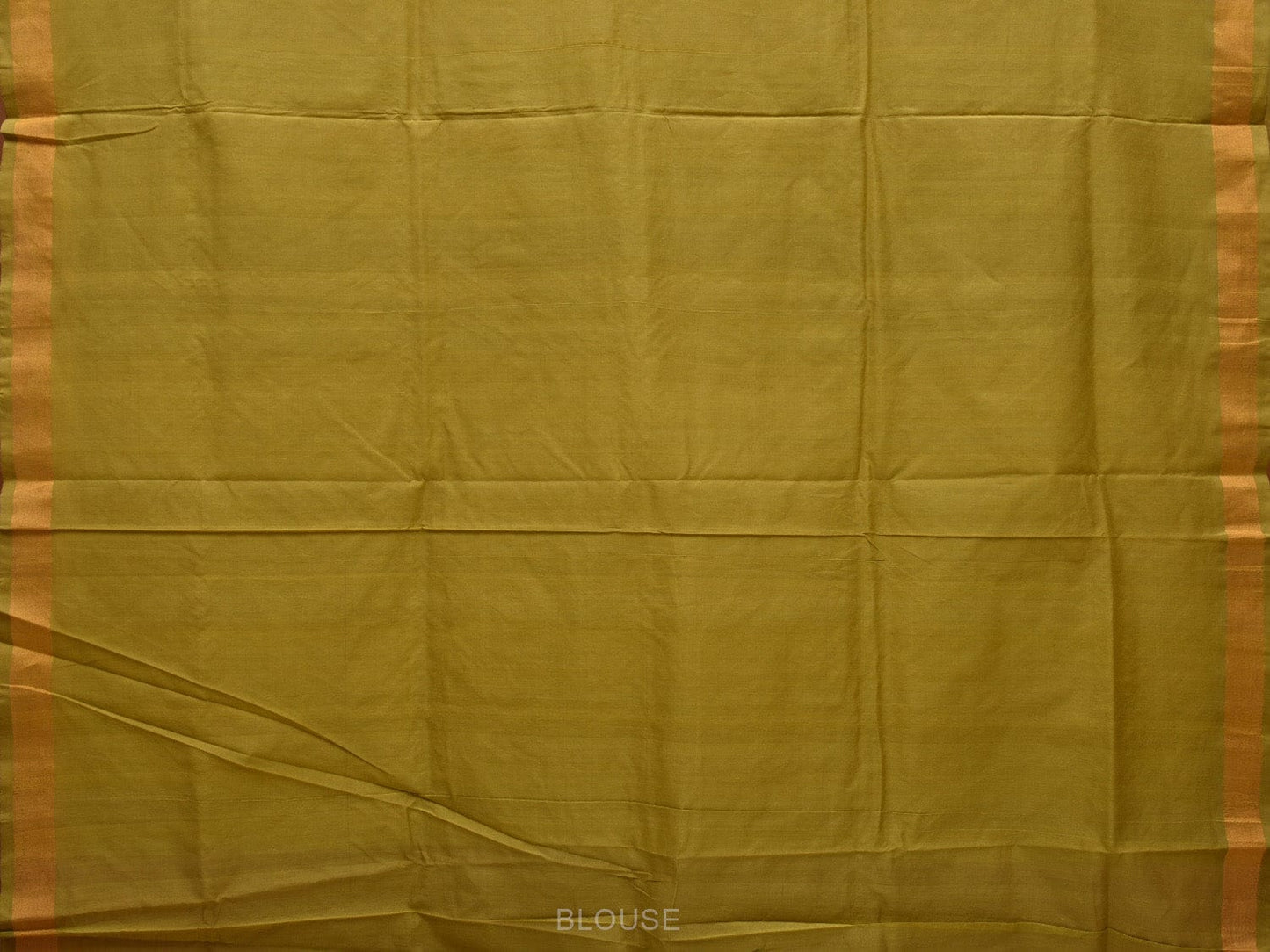 Olive Uppada Cotton Handloom Saree with Jamdani Pallu Design - Global Threads | Swadesiicart