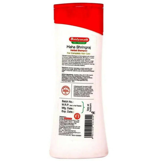 Baidyanath Jhansi Maha Bhringraj Herbal Shampoo - Swadesiicart