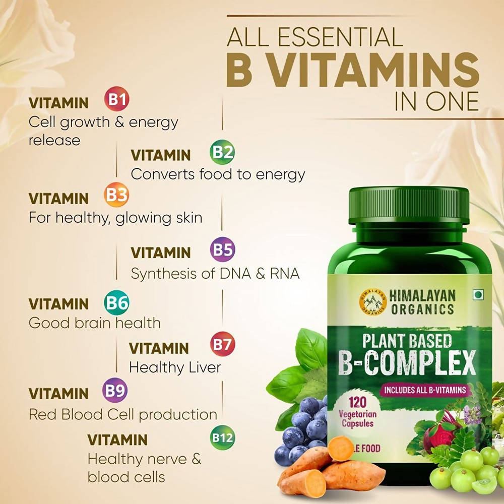 Himalayan Organics Plant Based B-Complex Capsules | Swadesiicart