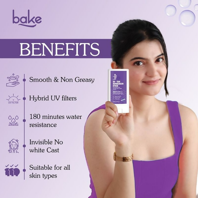 Bake De-Tan Sunscreen Stick Spf 70 Pa++++ | Swadesiicart