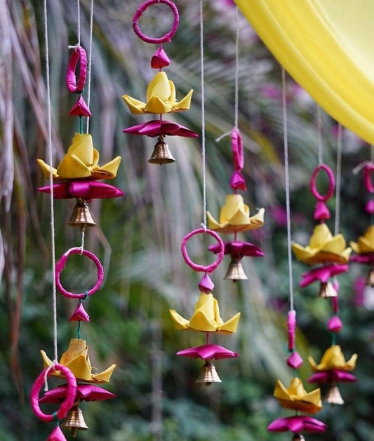 Shuddh Natural Hand Made Palm Leaf Lotus Hanging