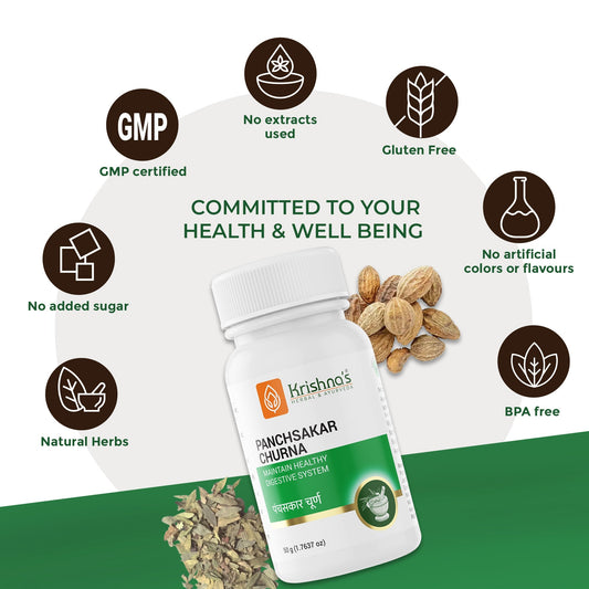 Krishna'S Herbal & Ayurveda Panchsakar Churna | Swadesiicart