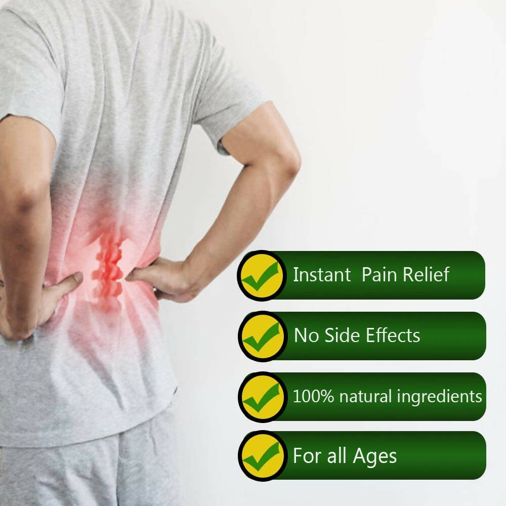 Bello Herbals Rhumaxin Rollon for Fast Herbal Pain Relief Liniment - Swadesiicart