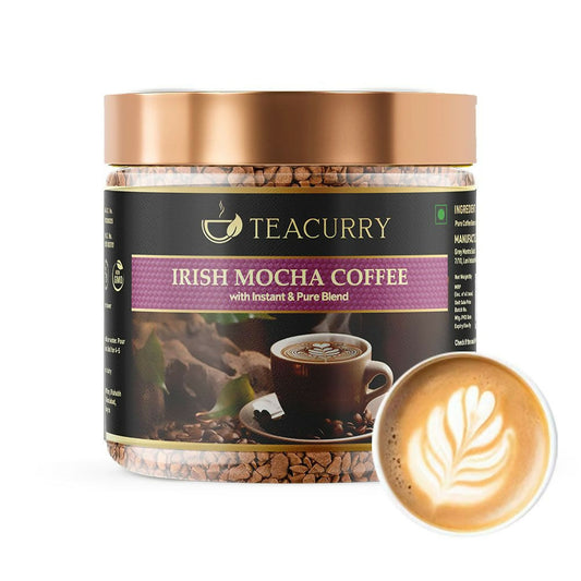 Teacurry Irish Mocha Instant Coffee - Arabica Freeze Dried Coffee for Instant Hot & Cold Coffee - Teacurry