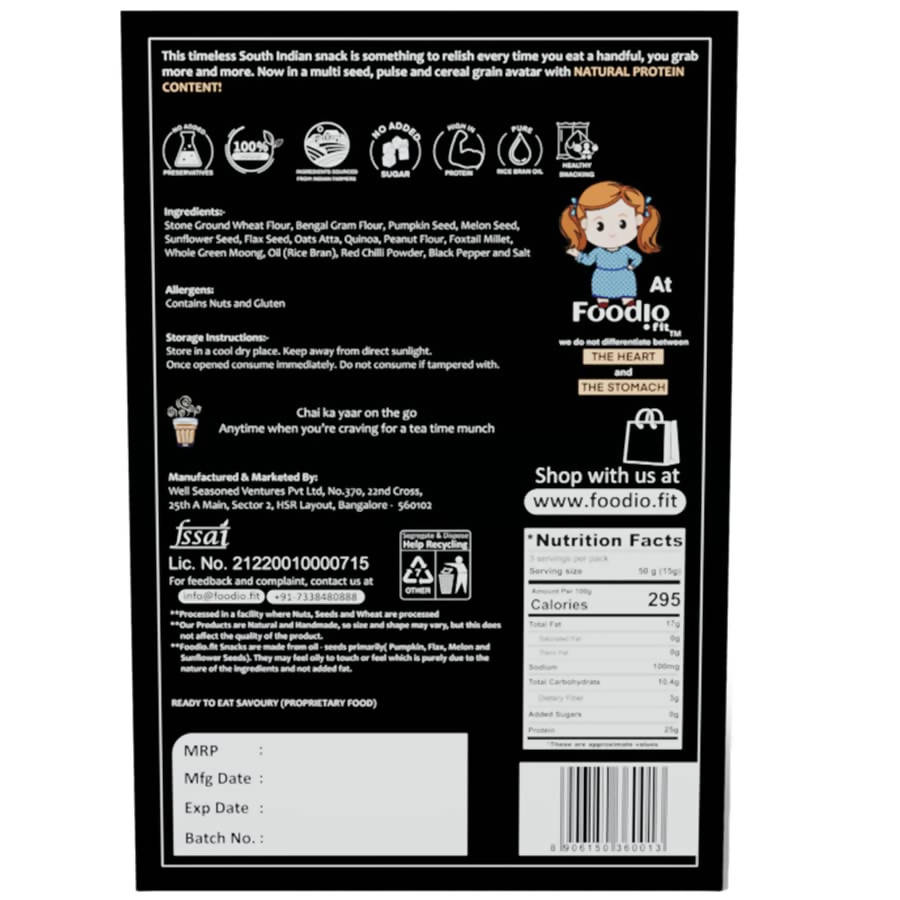 Foodio High Protein Coated Peanuts - Swadesiicart
