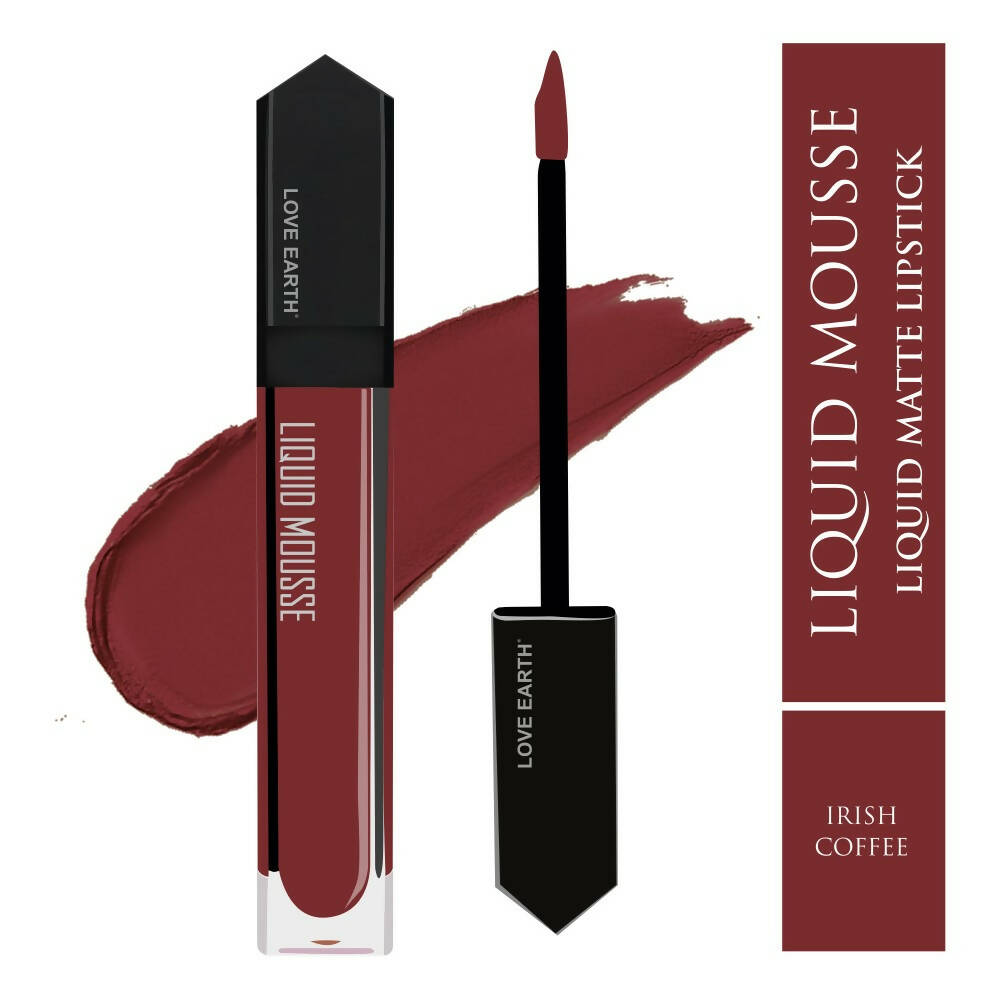 Love Earth Liquid Mousse Lipstick - Irish Coffee | Swadesiicart
