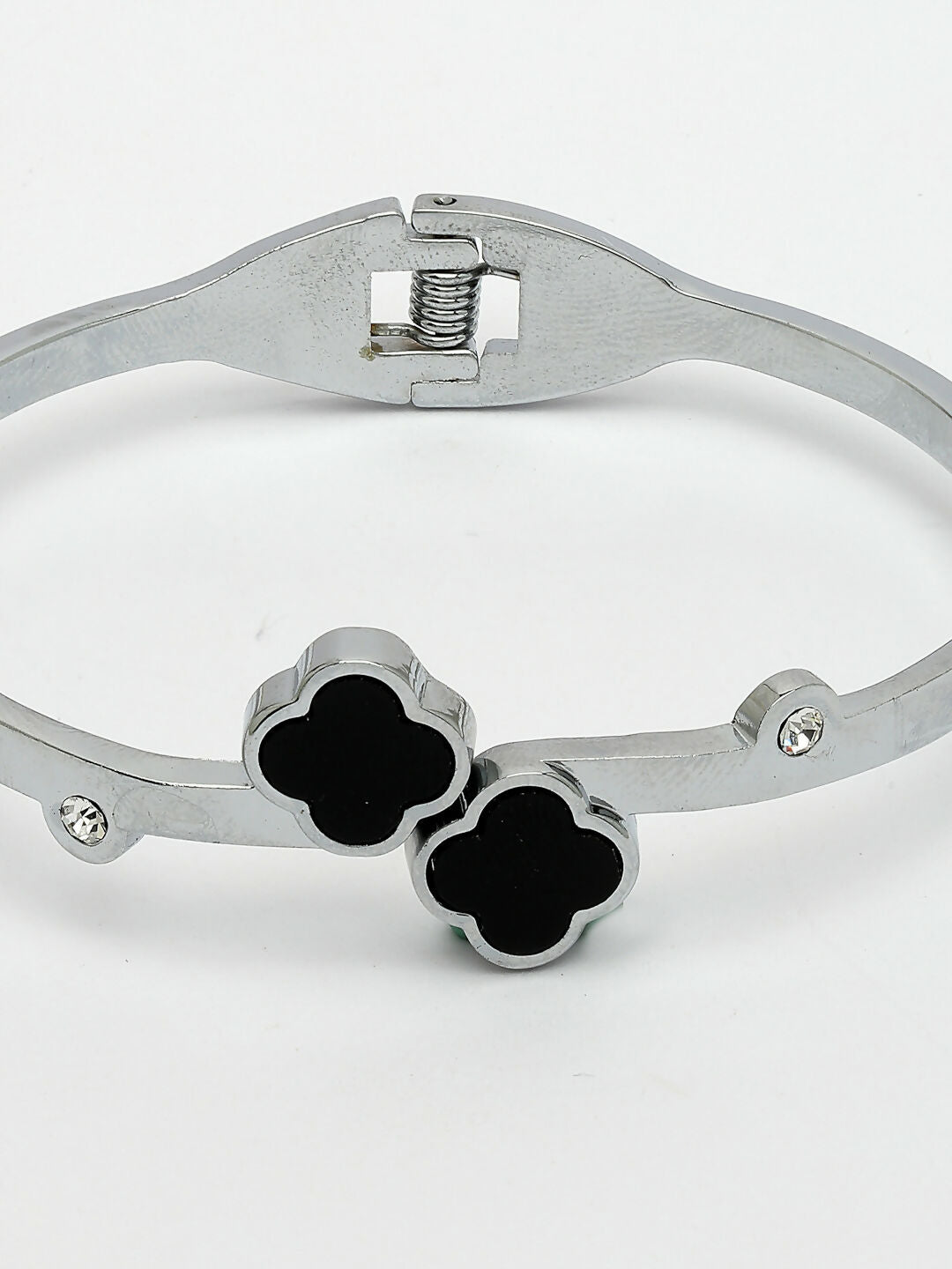 NVR Women's Set of 2 Gold & Silver Cuff Bracelet - Swadesiicart