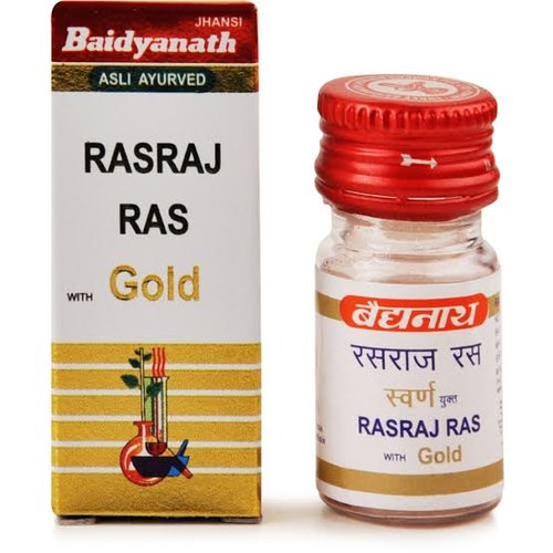 Baidyanath Jhansi Rasraj Ras Tablets with Gold - Ayurvedant Pvt. Ltd.