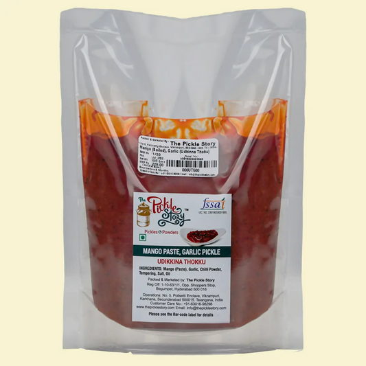 The Pickle Story Mashed Mango with Garlic Pickle – Udikkina Thokku