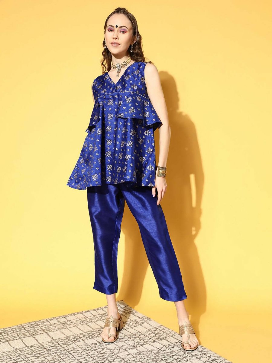 Ahalyaa Poly Silk Swirling Volume Kurta Set | Swadesiicart