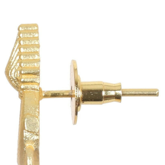 Joban Fashion Women Matte Gold Brass Jhumka | Swadesiicart