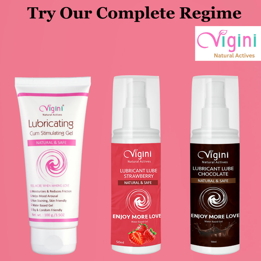 Vigini Intimate Strawberry Lubricant Personal Lube Water Based Gel - Swadesiicart