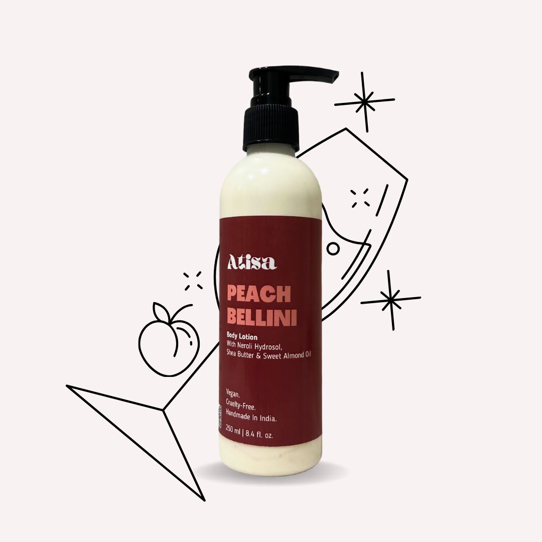 Atisa Peach Bellini Body Lotion | Swadesiicart