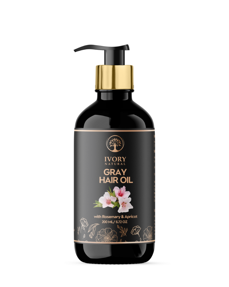 Ivory Natural Gray Oil Restore Natural Black Hair And Shine | Swadesiicart