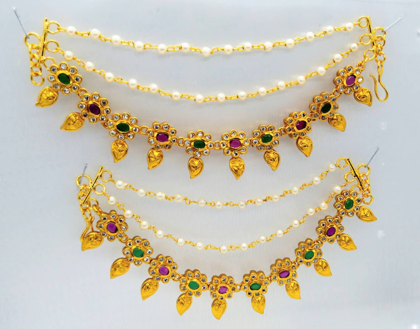 Multicolor Ear Side Chain Set | Swadesiicart