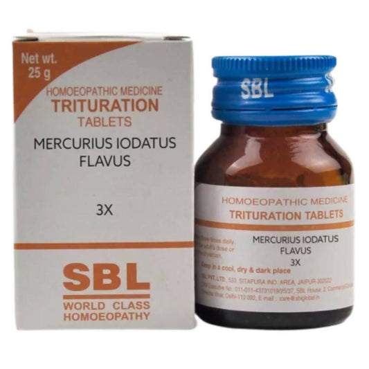 SBL Homeopathy Mercurius Iodatus Flavus Trituration Tablets | Swadesiicart