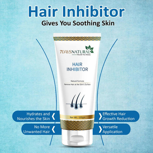 7 Days Organic Hair Inhibitor Permanent Hair Removal Cream - Swadesiicart