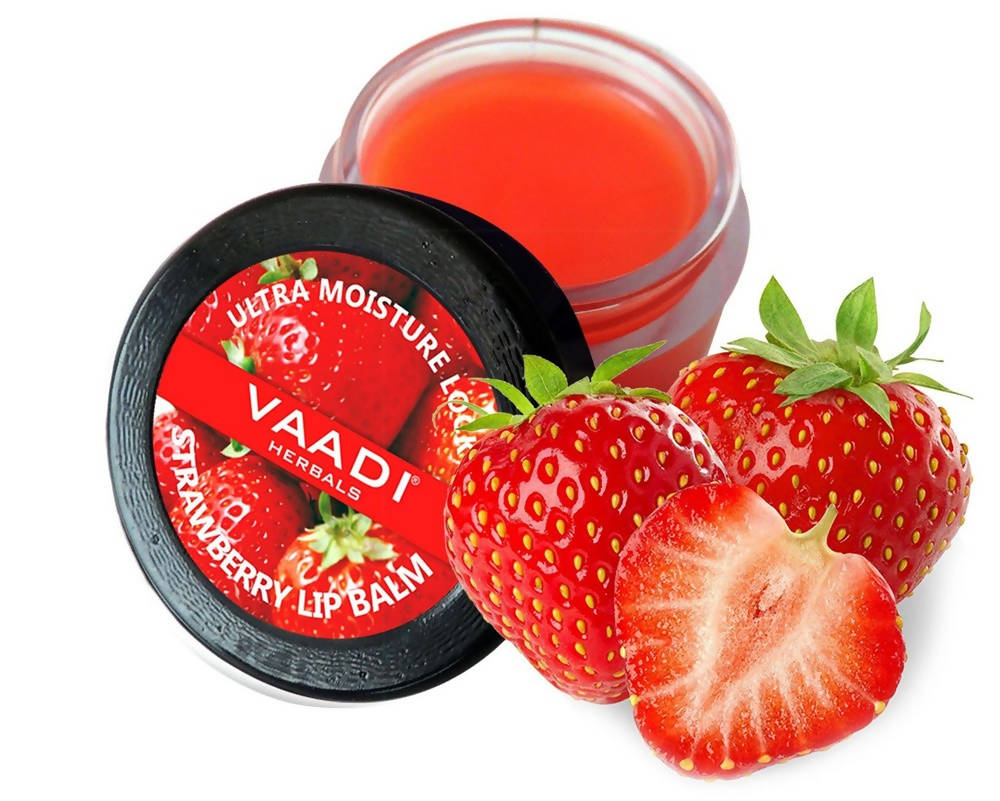 Vaadi Herbals Lip Balm - Strawberry - Swadesiicart