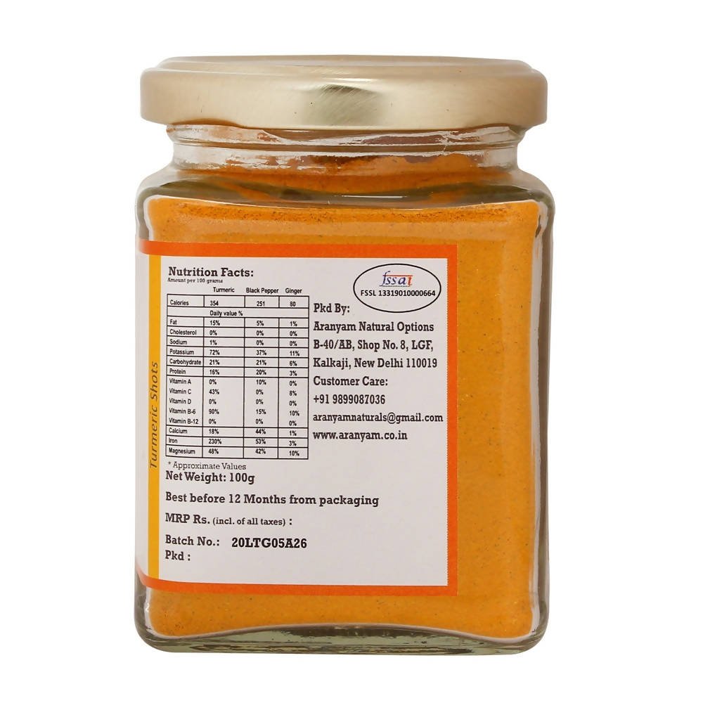 Aranyam Lakadong Turmeric Black Pepper & Ginger - Swadesiicart