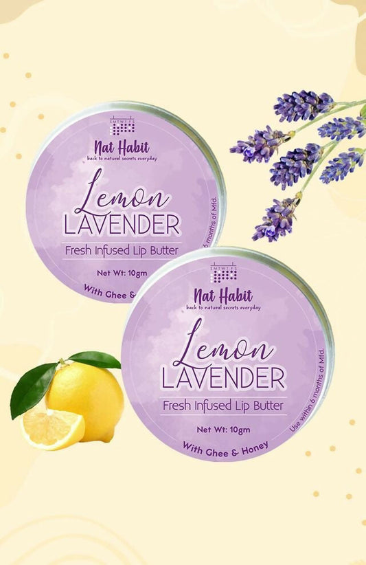 Nat Habit Lemon Lavender Lip Butter - Swadesiicart