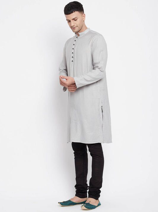 Even Apparels Beige Rayon Men's Kurta With Band Collar | Swadesiicart