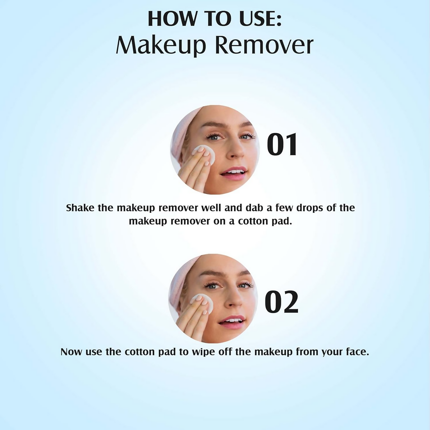 Glam21 Makeup Remover For Water-Proof & Long Lasting Makeup - Blue - Swadesiicart