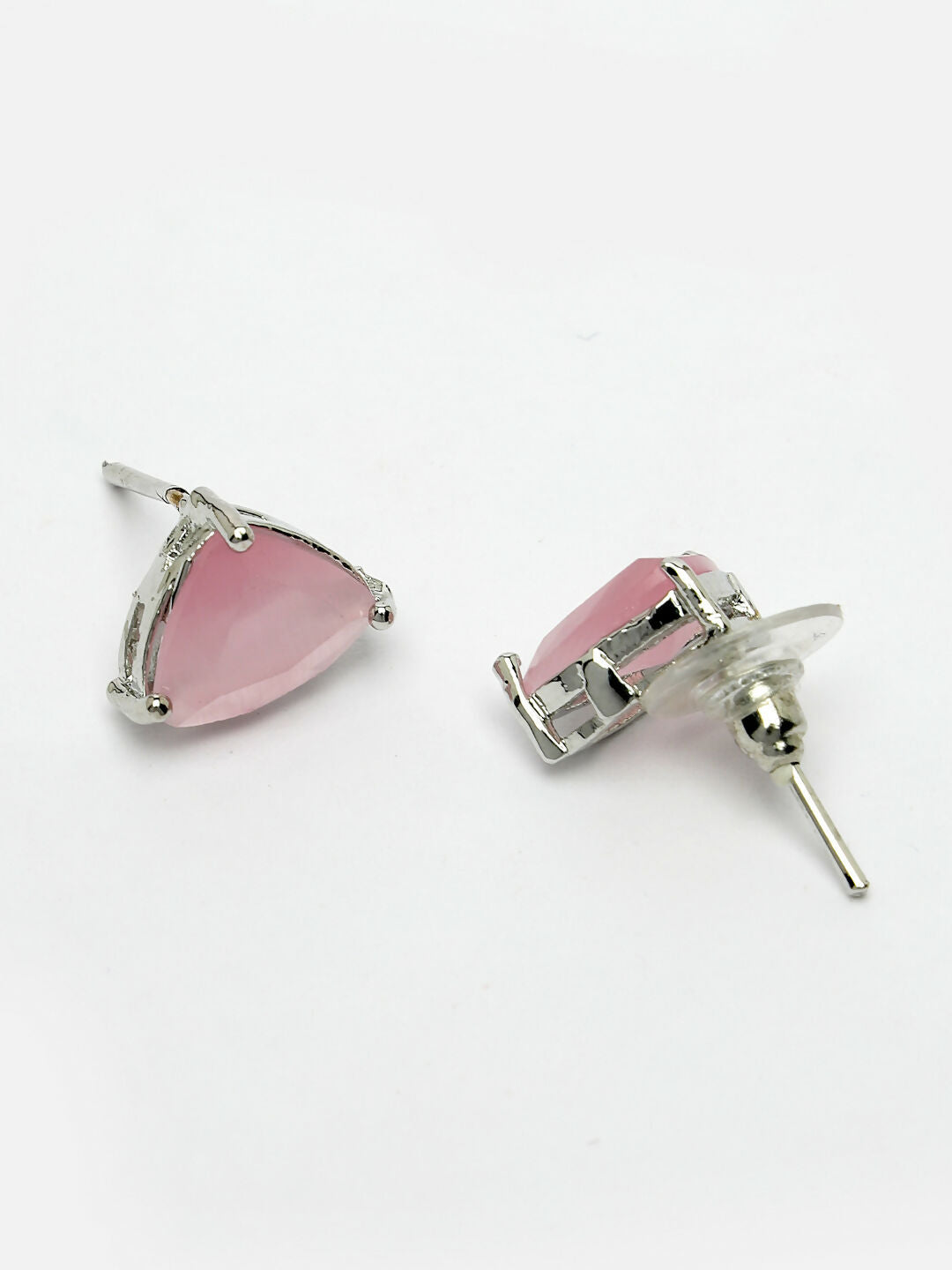 NVR Women's Pink Artificial Stones Studded Handcrafted Jewellery Set - Swadesiicart