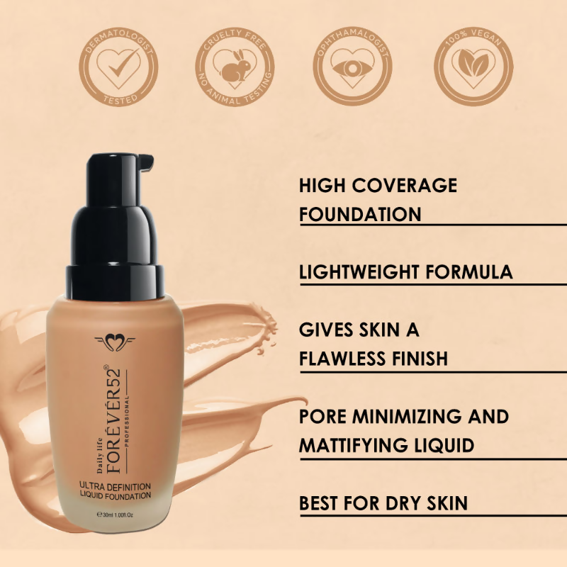Daily Life Forever52 Ultra Definition Liquid Foundation - FLF015 Pecan | Swadesiicart