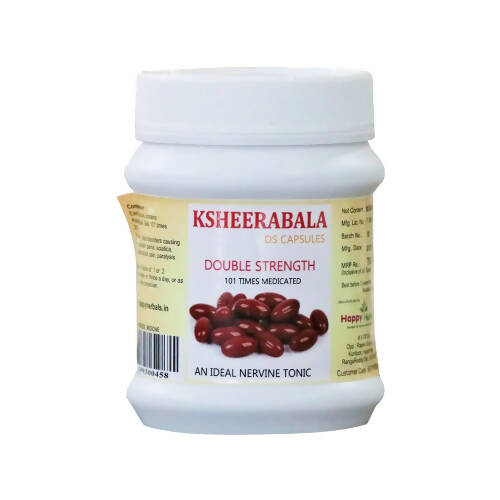Happy Herbals Ksheerabala Double Strength Capsules | Swadesiicart