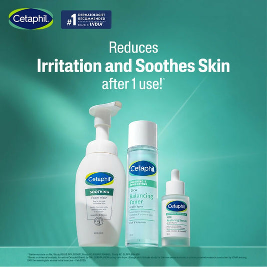 Cetaphil CICA Toner, Skin Barrier Protection, Reduces Irritation - Swadesiicart
