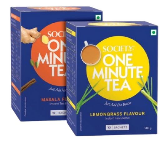 Society OMT Masala&OMT Lemongrass Flavour Tea Premix Combo
