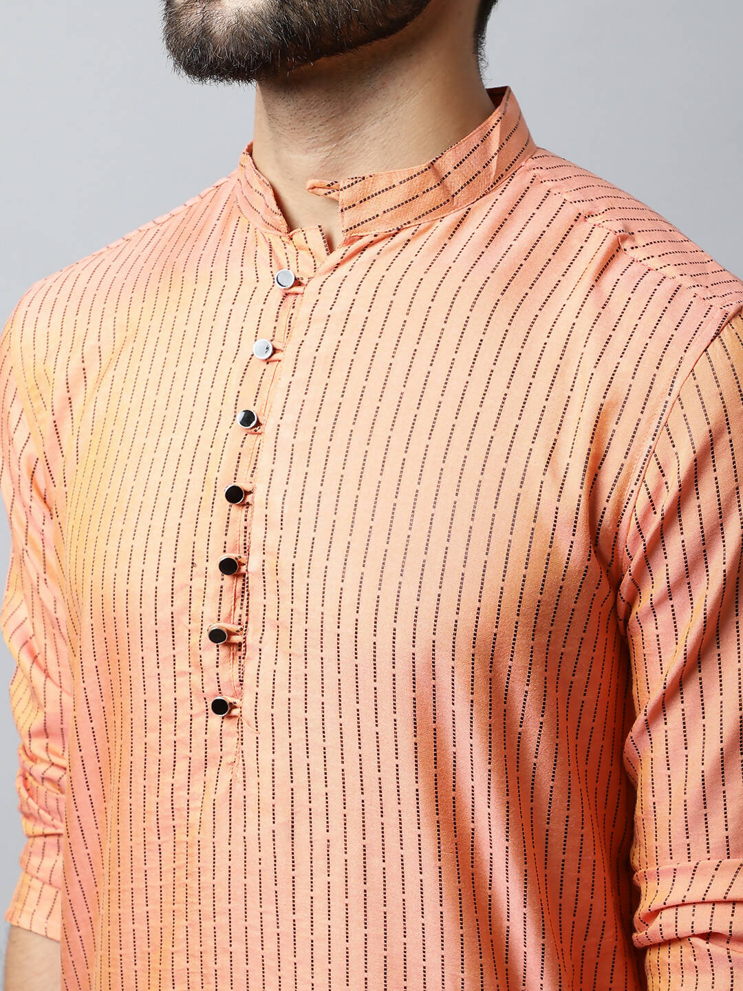 Even Apparels Red Color Pure Cotton Men's Kurta With Side Placket (STR1199) | Swadesiicart