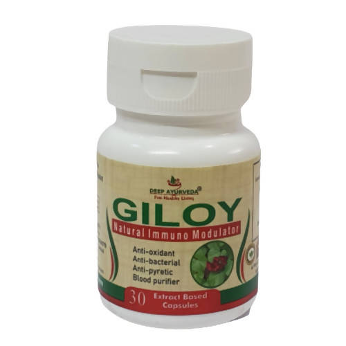 Deep Ayurveda Giloy 500mg Veg Capsules - DEEP AYURVEDA
