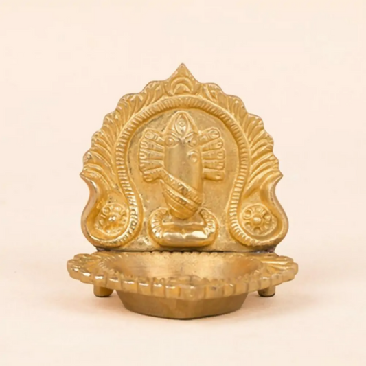 Isha Life Linga Bhairavi Brass Lamp | Swadesiicart