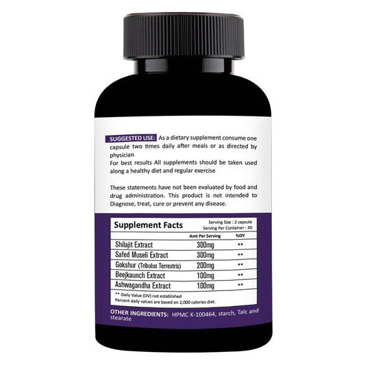 Nutracology T 3X Power Testosterone Booster For Muscle Strength Energy For Men | Swadesiicart