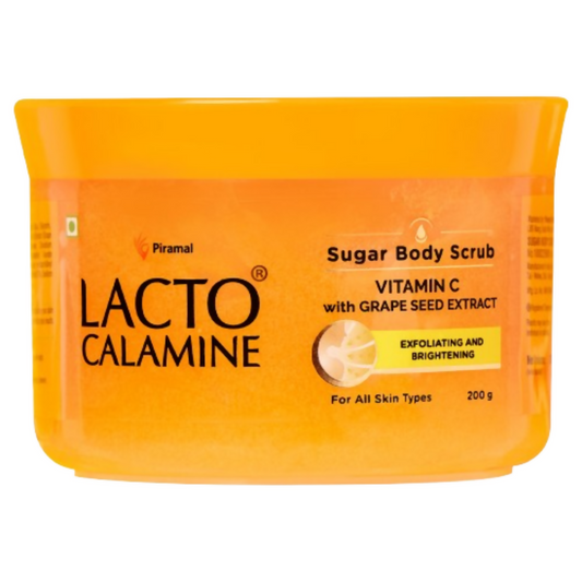 Lacto Calamine Vitamin C Sugar Body Scrub, Mild Exfoliation+Glowing Skin Scrub - Swadesiicart