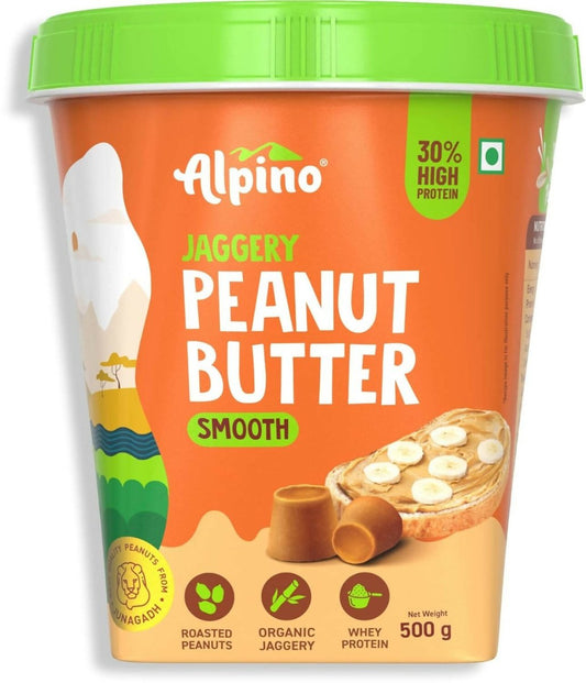 Alpino High Protein Jaggery Peanut Butter Smooth | Swadesiicart