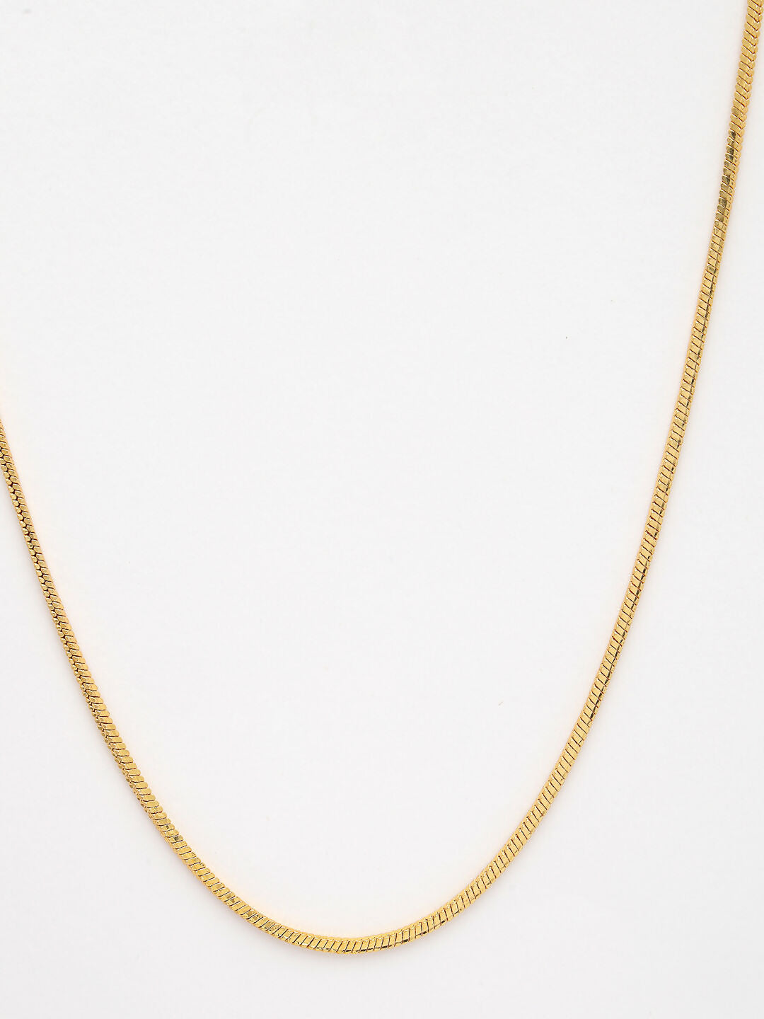 NVR Women's Set of 2 Silver & Gold Rhodium-Plated Minimal Chain | Swadesiicart