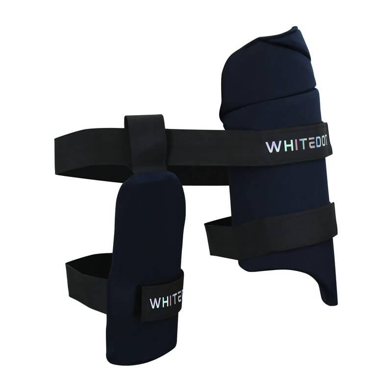 Whitedot Dot 2.1 Combo Thigh Guard (Black) - Swadesiicart
