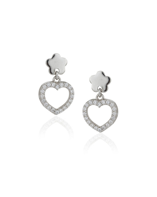 Gold-Polished With Pearl Floral Drop Earring - Wahe Jewels - Swadesiicart