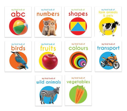Wonder House Books My First Mini Library : Boxset of 10 Board Books - Swadesiicart
