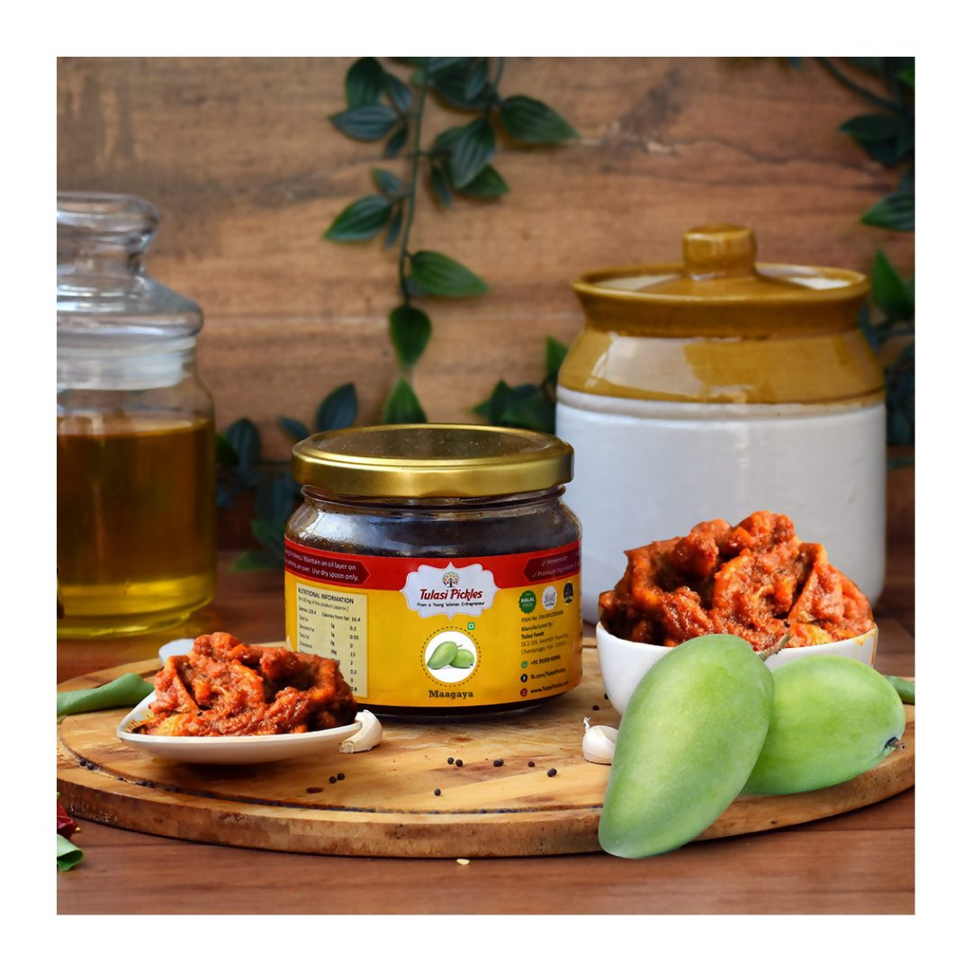 Tulasi Pickles Maagaya Pickle Old (Dry Mango) - Swadesiicart