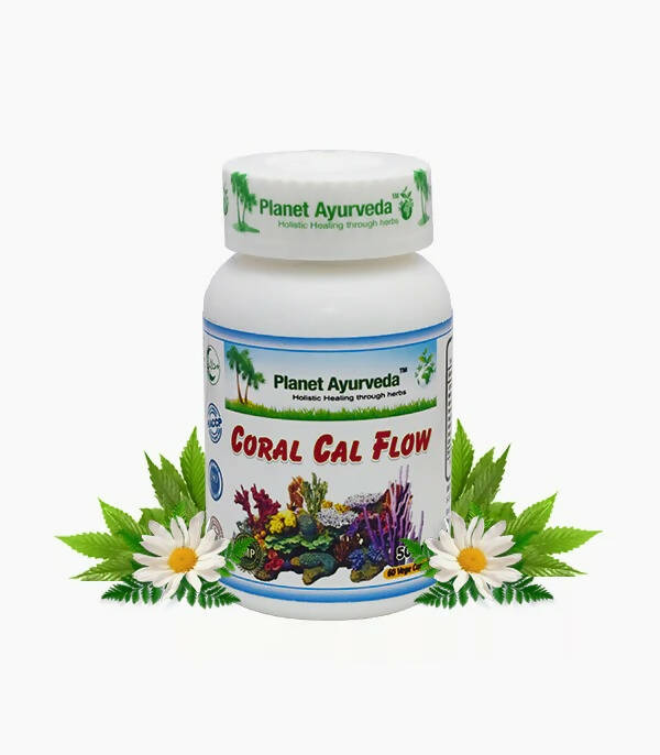 Planet Ayurveda Coral Cal Flow Capsules - Planet Ayurveda