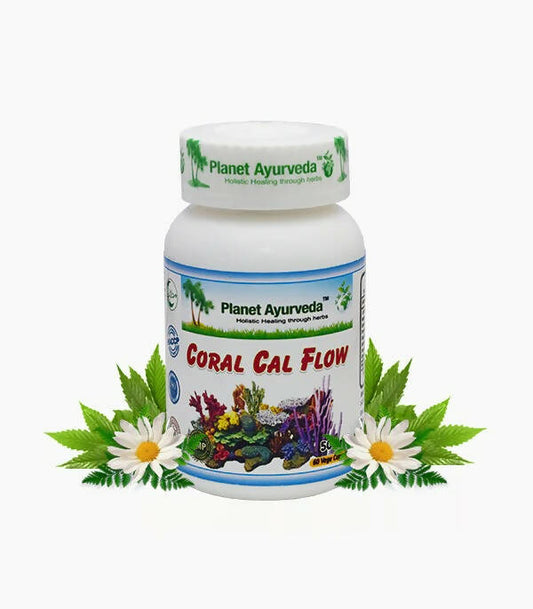 Planet Ayurveda Coral Cal Flow Capsules - Planet Ayurveda