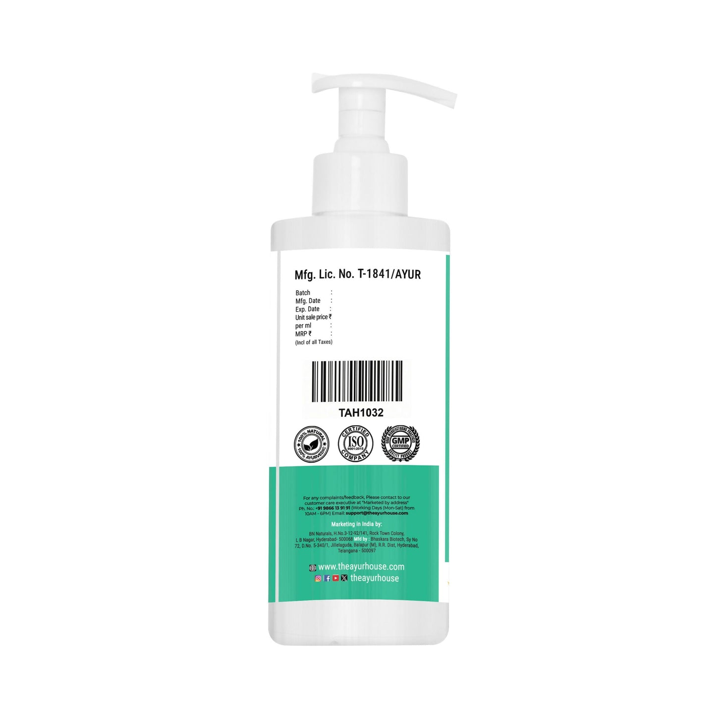 The Ayur House B Aloe Herbal Shampoo